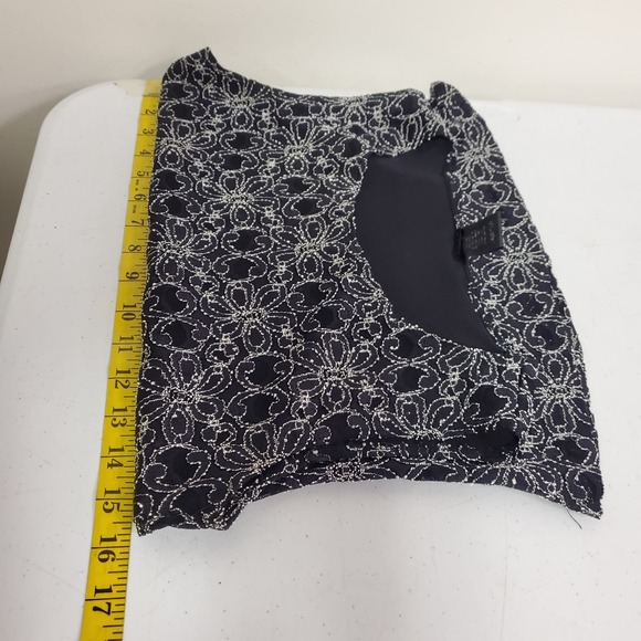 Unbranded Womens Glitter‎ Lace Fairy Grunge Whimsigoth Tank Size S Black Y2K - Picture 7 of 11